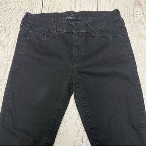 MOTHER Women's The Looker Black Skinny Jeans size 29